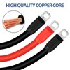 Honsyunoirtps 7 PCS Golf Cart Heavy Duty Battery Cables Wiring