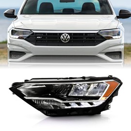 ACANII - For [Non-Projector] 2019 2020 2021 2022 2023 Volkswagen Jetta LED DRL Headlight Headlamp Replacement - Driver