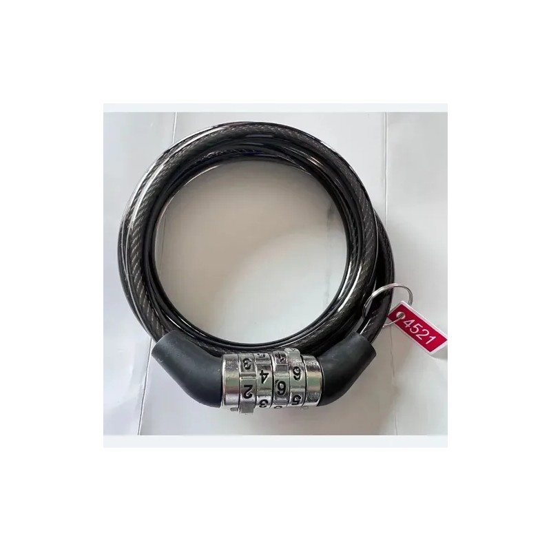 Candado Cable De Seguridad Con Combinación Para Bici O Moto