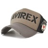 AVIREX Big Logo Embroidered Mesh Cap, multicolor (gray / black)