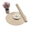 Fachoige 15 Inch Round Placemats for Dining Table Set of