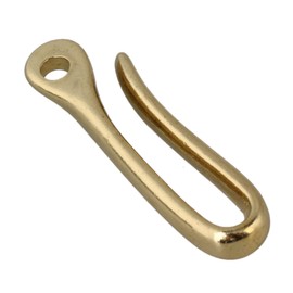 RDEXP Golden Solid Brass U Hook Key Chain Belt Wallet Clip Holder (60mm L)