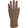 styleBreaker Women's Touchscreen Fabric Gloves with Removable Knitted Cuffs, Warm,