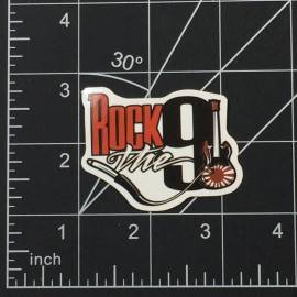F&S Stickers Rock the 9 Nine Vinyl Sticker Rock Guitar Metal Band Durable Waterproof Sunproof