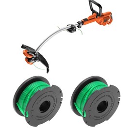 ECSiNG 4PCS SF-080 Spool Line Compatible with Black & Decker GL8033 GL9035 GL7033 A6486 Outdoor Power Tools Replacement Parts 5.9m Line Length 2mm Line Diameter