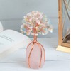 Mix Opal Gemstone Tree of Life Natural Rose Quartz Stone