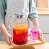 Karafu 3 Liter/100 Oz Glass Pitcher with Lid, Easy Clean