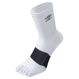 Umbro Soccer Five Toe Socks, Stockings, Arch Support, Grip, Rich Color Variation, black white