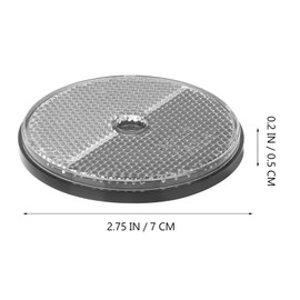 iplusmile 2 Pack Rear Reflector, Round Rear Reflectors Screw on Safety Reflective, Post Reflectors, Reflectors For Gate Posts for Caravan/Truck/Trailer/Boat