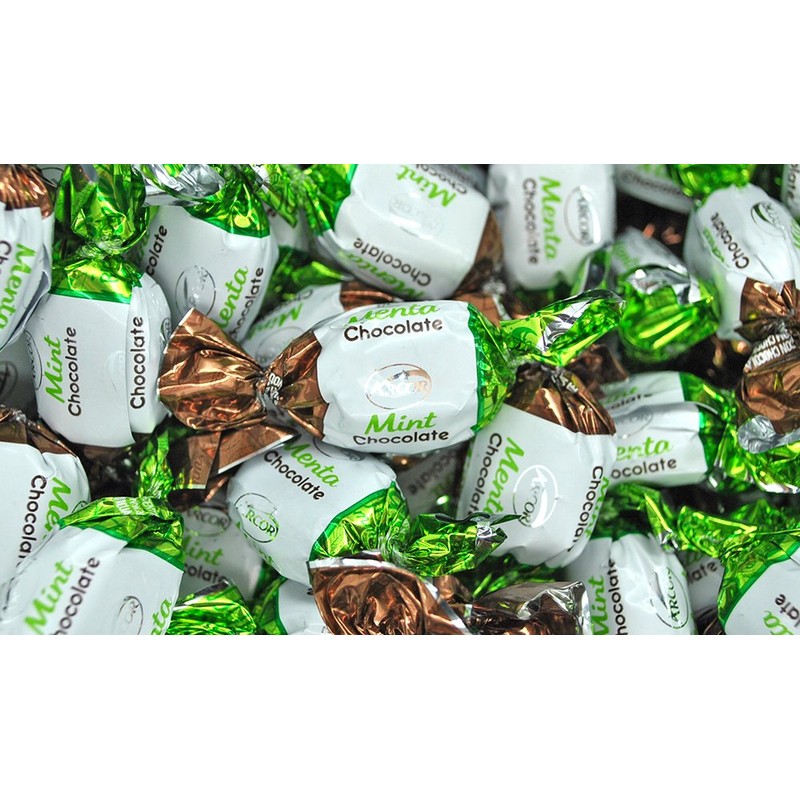 Arcor Chocolate Filled Mints Candy - 5 pounds