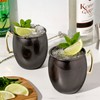 True 7385 Moscú Mule taza con mango dorado, 2 unidades,