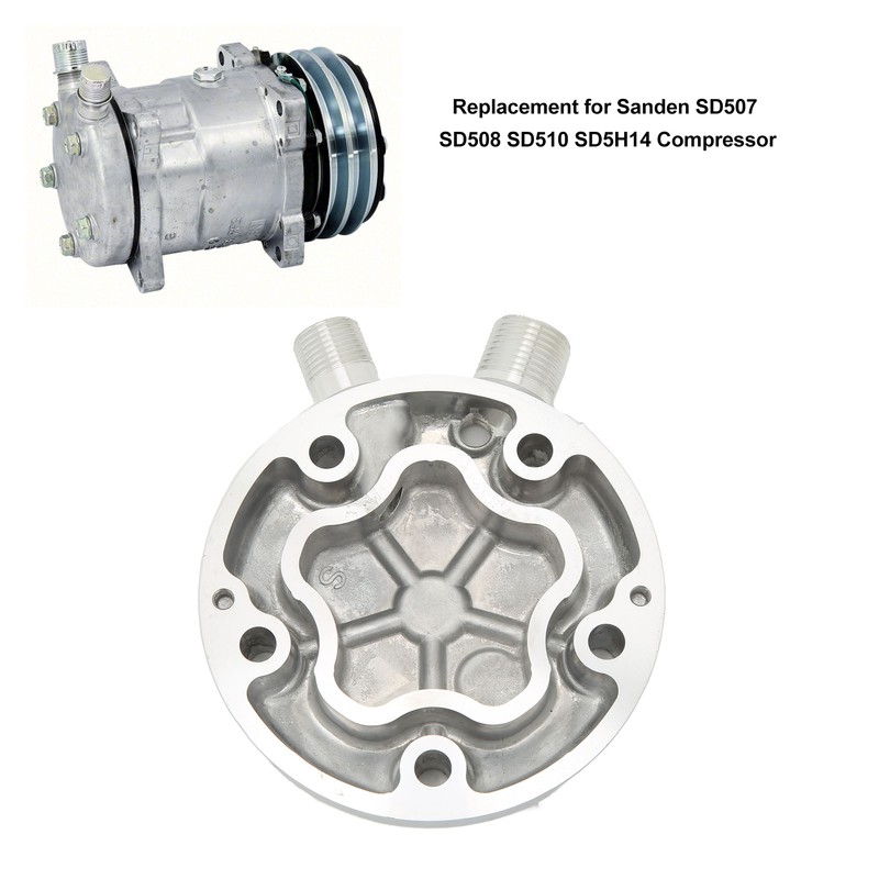 AC Compressor Cylinder Head Rear Cover 57009630 Replacement for Sanden