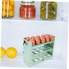 KOMBIUDA Refrigerator Door Three Layer Shelf Bin Food Grade Egg