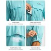Men's Sun Protection Fishing Shirts Long Sleeve Travel Work Shirts