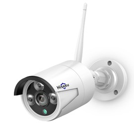 Hiseeu NVR 5 Megapixel Security Camera, Wireless Camera, Can Not Be Used Alone, IP66 Grade Waterproof, Dustproof, Motion Detection, Indoor and Outdoor Use, Remote Monitoring, Night Monitoring
