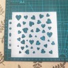 Lottoyday Heart DIY Hollow Design PET Plastic Stencil, Perfect for