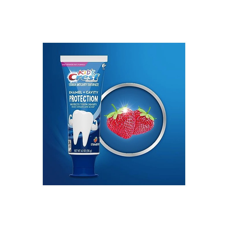 Crest Kids Enamel + Cavity Protection Toothpaste, 4.1oz (Pack of