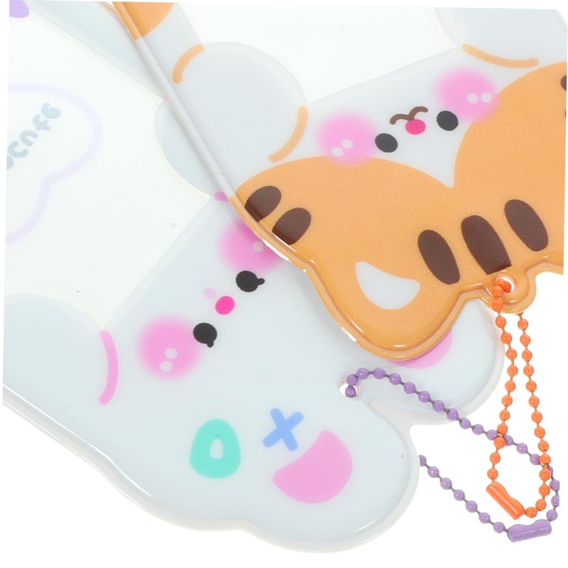 jojofuny 2pcs Clear Cartoon Card Holder Sleeve for Id Credit