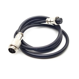 FOWIUNYE GX16 6 Pin Cable Male to Female Head Aviation Cordset, GX16 6 Pin Panel Mount Circular Metal Aviation Connector Adapter Male to Female（5Meter）