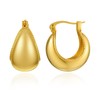 Cicy Bell 18K Gold Plated Chunky Hoop Earrings for Women