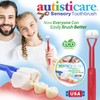 autisticare New Softer Feel Sensory 3-Sided Toothbrush 3-PK | Autism
