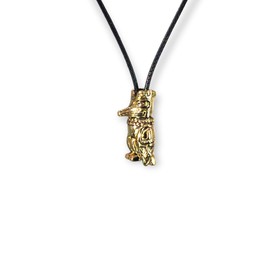 My Totem Tribe Spirit Animal Tribal Bead Necklace Native American Zodiac Unique Symbolic Inspirational Gold Pendant, Gold Plated, No Gemstone