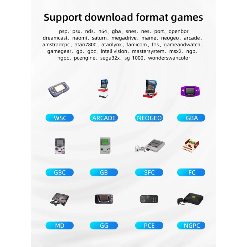 XU10 Handheld Game Console with Built-in 10,000 Games, 3.5-inch IPS