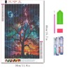 Colourful Tree 5D Diamond Painting Tree of Life, DIY Glitter