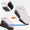 4-Pack Stackable Door Stoppers(White) - Heavy Duty Rubber Door Wedges