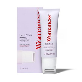 Womaness Let's Neck Firming Serum - Hydrates, Lifts, and Smoothes with Cooling & Massaging Roller Applicator - Cream for Women to Smooth Wrinkles & Tightening Sagging Skin - 50ml Roller