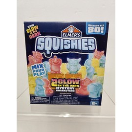 Elmers Elmer's Squishies Glow In The Dark Kit-Mystery Characters, NEW IN BOX