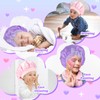 Prasacco 2 Pieces Kids Toddler Bonnets, Baby Bonnet Toddler Silk