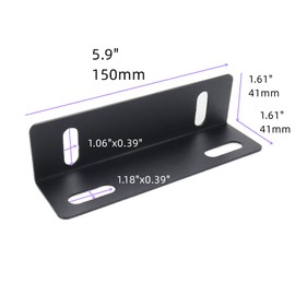 Dahszhi 4Pcs Angle Bracket 90 Degree L Shape,Right Angle Bracket Corner Connector,4 Holes with Adjustable Hole Spacing 5.9"x1.61"x1.61"