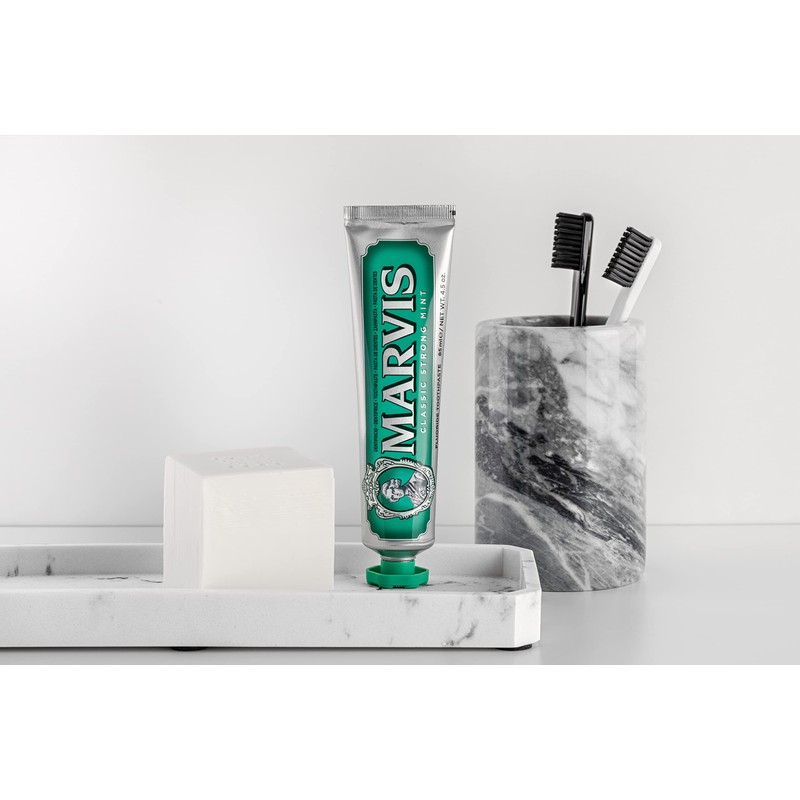 Marvis Classic Strong Mint Toothpaste, 85 ml, Sensational Flavoured Toothpaste