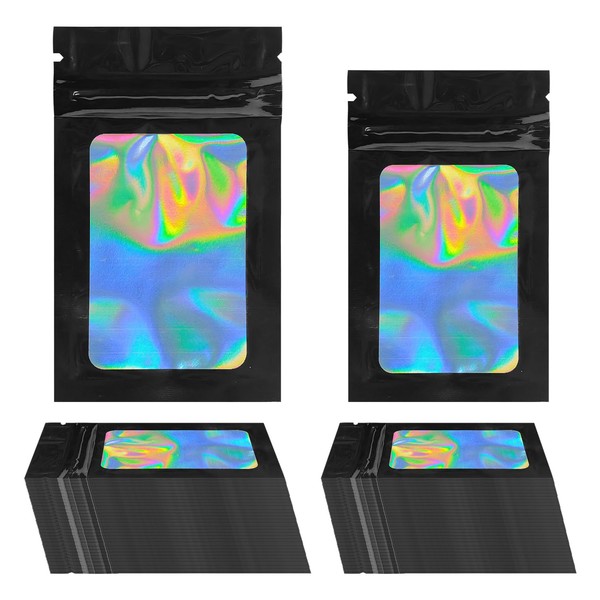 200 Pieces Black Ziplock Bags, Multifunctional Ziplock Bags, Mini Ziplock