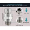 Shower Head Swivel Ball Adapter, Solid Brass Universal Angle Connector