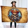 Pirate Flag – Jolly Roger Flag with Pirate Map Map