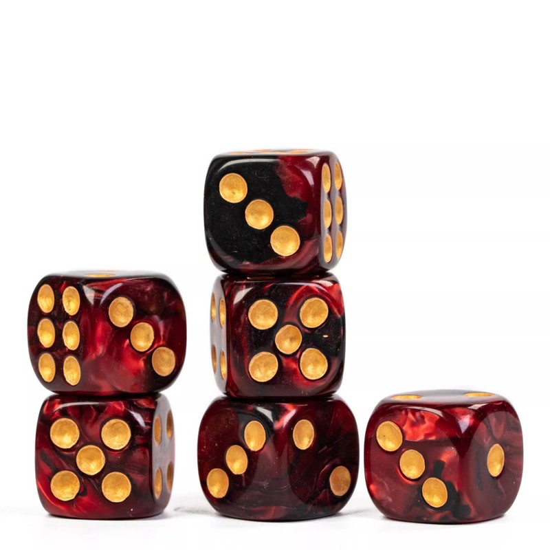 JooBsoso Polyhedral Dice (3pcs) 6 Sided Dice for Board Games,