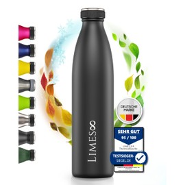 Limes 8 FourSeasons Thermos Flask, 1 Litre, Hot & Cold, Stainless Steel, Leak-Proof Drinking Bottle, 1 Litre, Suitable for Carbonated Drinks, Insulated Flask, Thermal Drinking Bottle for All 4 Seasons