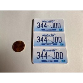 Hubcap Hobbies 1/5 scale Customized Kentucky license plate decals for your r/c car or truck