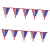 jojofuny 2pcs 12 12-Pennant American Flag Banner Star Stripe Pull