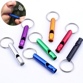 Personal Safety Whistle Keychain for Women Random Color 40ea