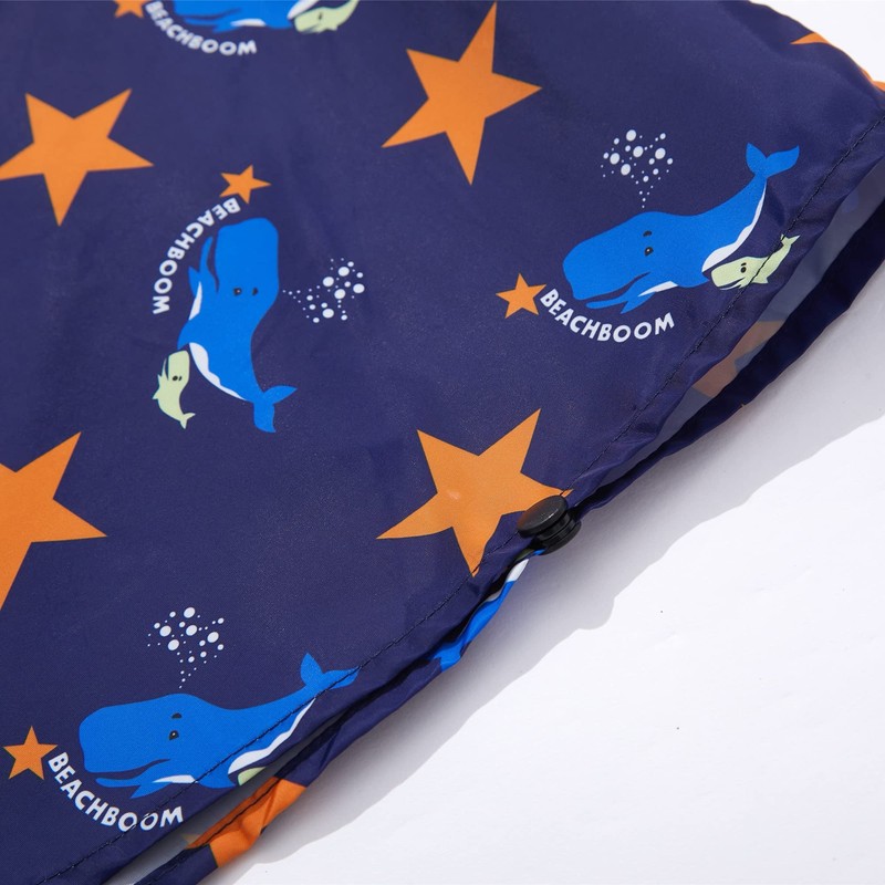 QIKADO Poncho Antipioggia Bambino, Poncho Pioggia Bambina con Cappuccio e