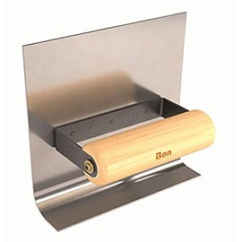 Bon 22-596 6-Inch by 1-1/2-Inch Stainless Steel Inside Cove Tool with 6-Inch Lip