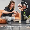 Decorative Ceramic Match Holder with Striker Pads - White Oval