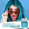 Punky Turquoise Semi Permanent Conditioning Hair Color, Non-Damaging Hair Dye,