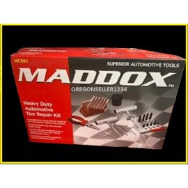 MADDOX NEW Professional Heavy Duty Tire Repair Kit for Car Truck RV Jeep ATV Motorcycle