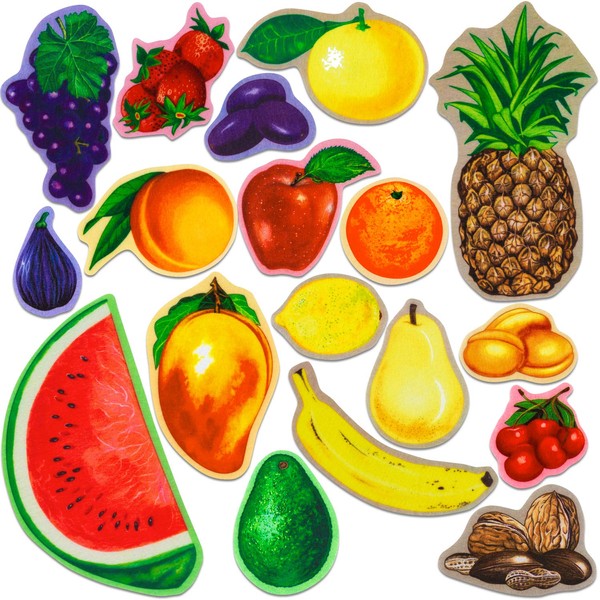 Little Folk Visuals Fruits and Nuts Precut Flannel/Felt Board Figures,