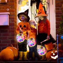 Children's Lantern, 2 Lantern Sticks for St Martin with Multicoloured Lantern, Lantern Sticks Children's LED, Lantern Craft Set, Lantern St Martin with Lantern Rod Electric Children's Parties, St