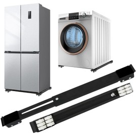 Lemtrflo Extendable Appliance Rollers for Washer and Dryer,Mobile Washing Machine Base, Wheels for Appliances Sliders,Heavy Duty Appliance Dolly,Appliance Mover for Refrigerators,Washing Machines